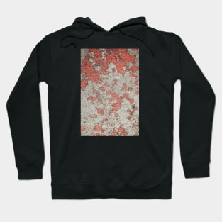 Red gritty wall Hoodie